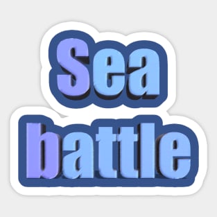 Sea battle Sticker